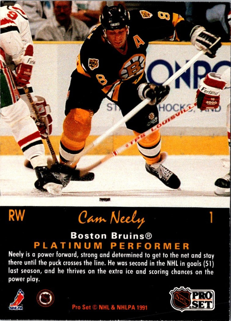 1987 Panini Stickers Cam Neely