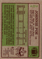 1984 Topps Johnnie Poe #304 Rookie