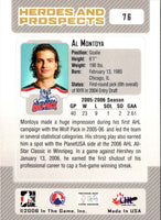 2006 In The Game Heroes and Prospects Al Montoya #76