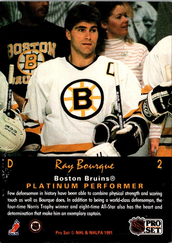 1991 Pro Set Platinum Ray Bourque #2