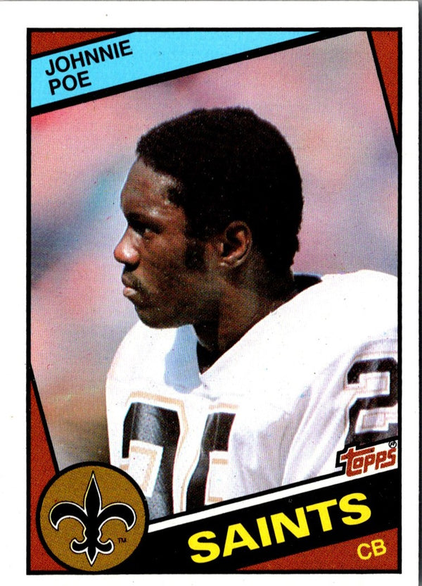 1984 Topps Johnnie Poe #304 Rookie