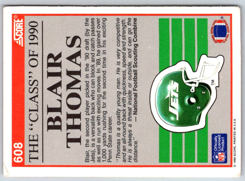 1990 Score Blair Thomas