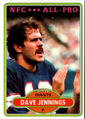 1980 Topps Dave Jennings #290 NM-MT
