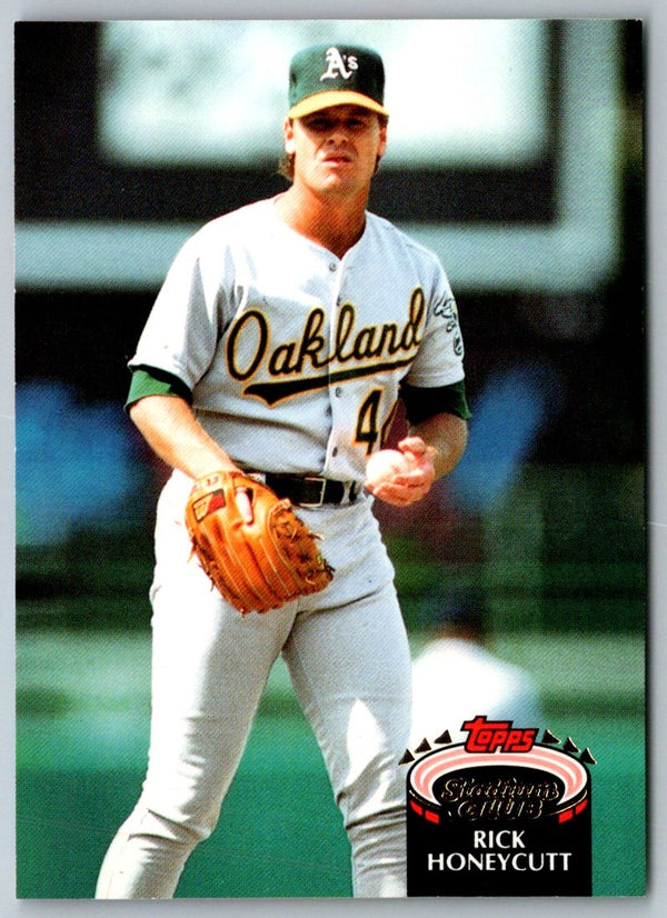 1992 Stadium Club Rick Honeycutt #581