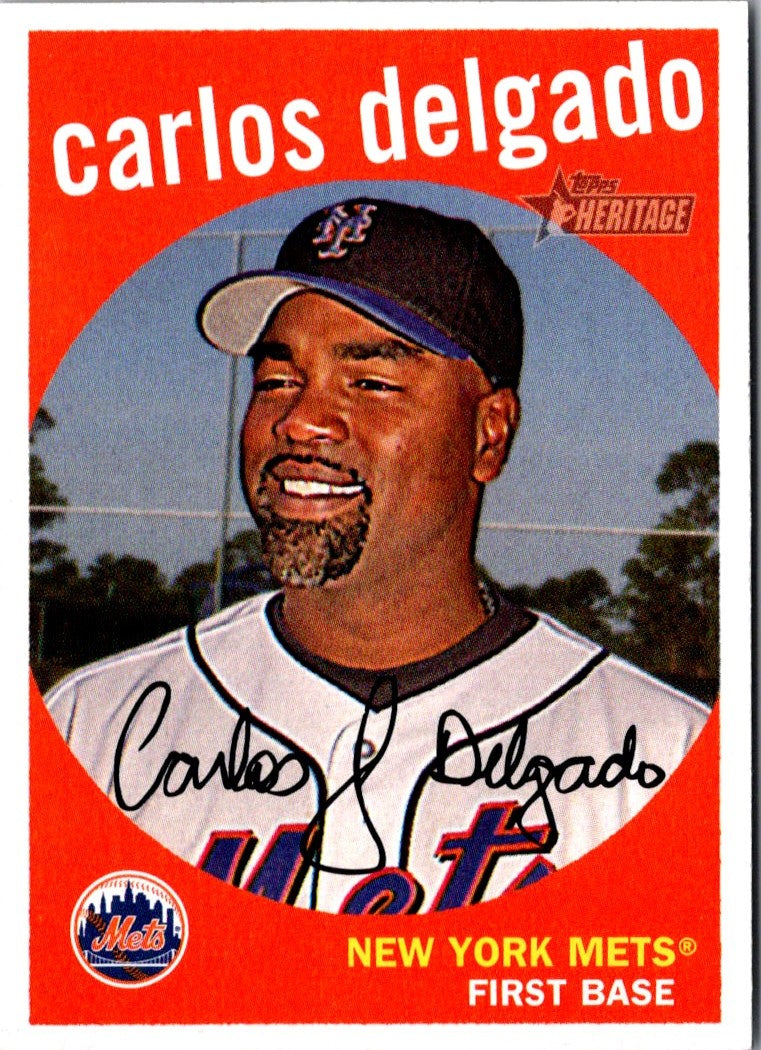 2008 Topps Heritage Carlos Delgado