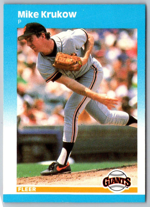 1987 Fleer Mike Krukow #275