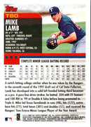2000 Topps Chrome Traded & Rookies Mike Lamb