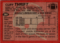 1983 Topps Cliff Thrift #380 Rookie NM-MT