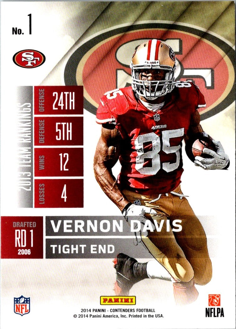 2013 Panini Absolute Vernon Davis