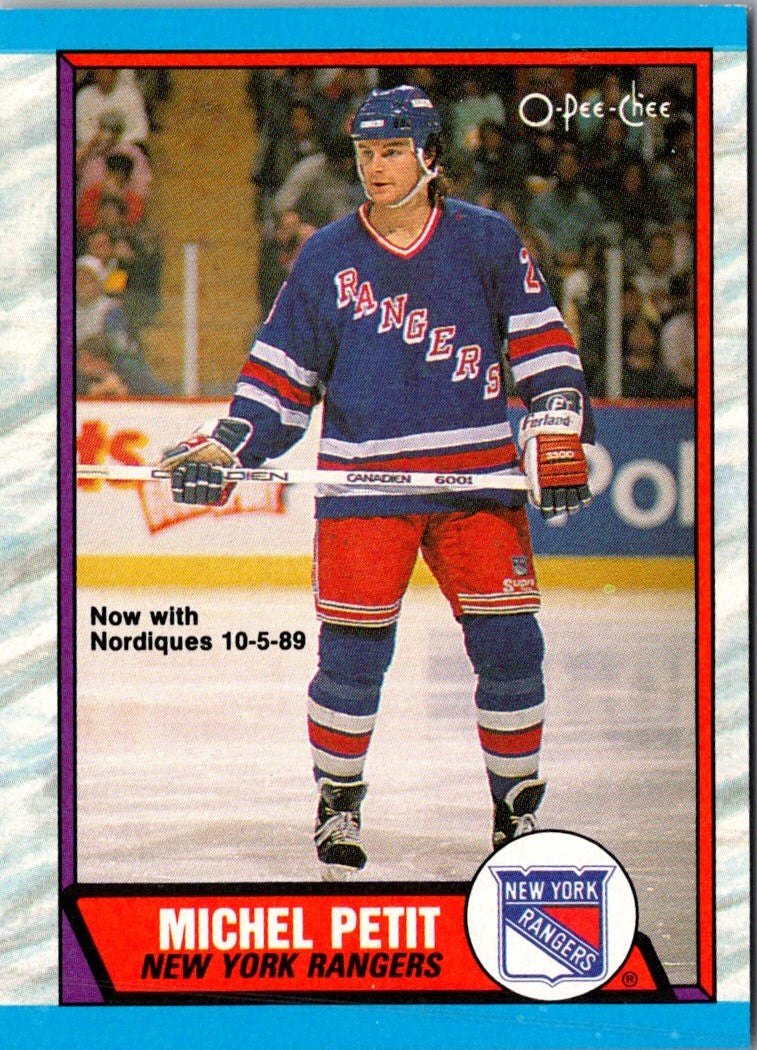 1989 O-Pee-Chee Michel Petit