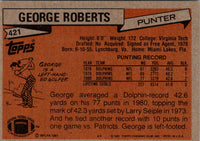 1981 Topps George Roberts #421