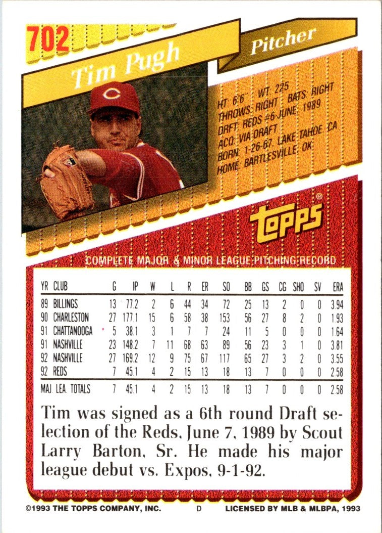 1993 Topps Tim Pugh