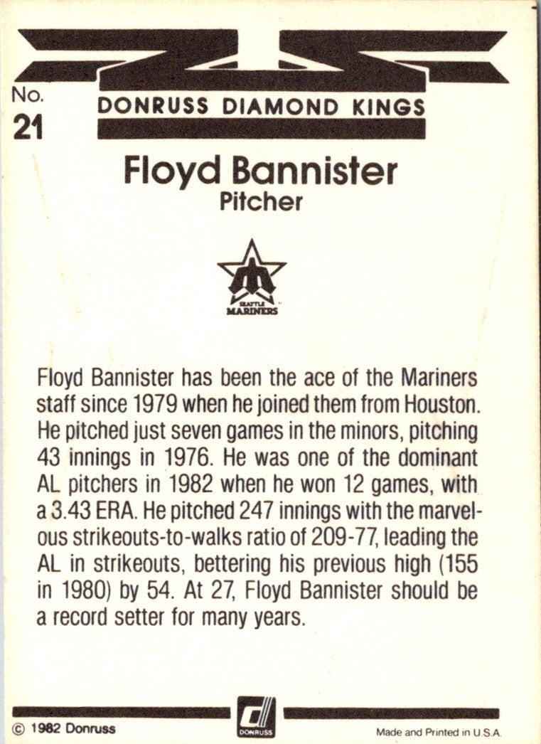 1983 Donruss Floyd Bannister