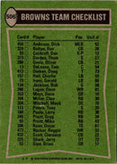 1978 Topps Greg Pruitt/Reggie Rucker/Thom Darden/Mack Mitchell