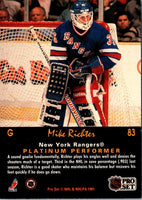 1991 Pro Set Platinum Mike Richter #83