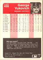 1985 Fleer George Vukovich #458