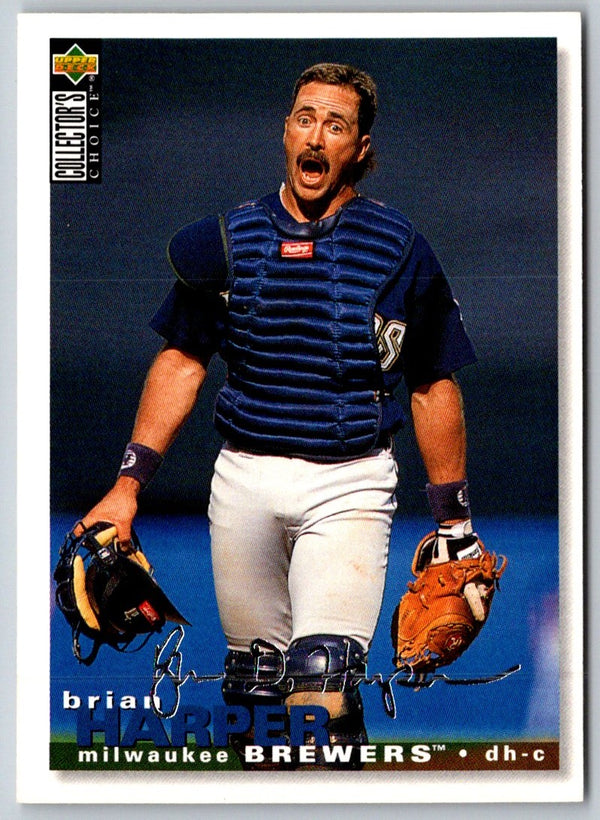 1995 Collector's Choice Silver Signature Brian Harper #181