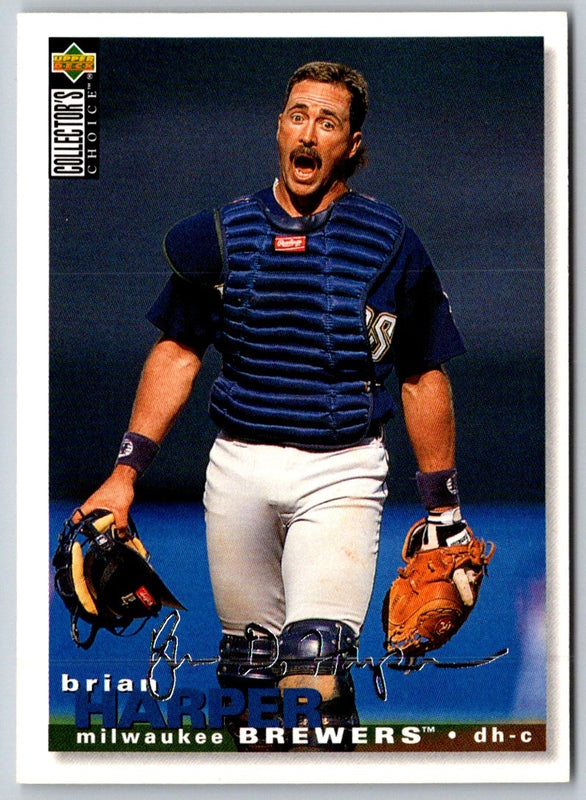 1995 Collector's Choice Silver Signature Brian Harper #181