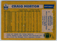 1982 Topps Craig Morton #81