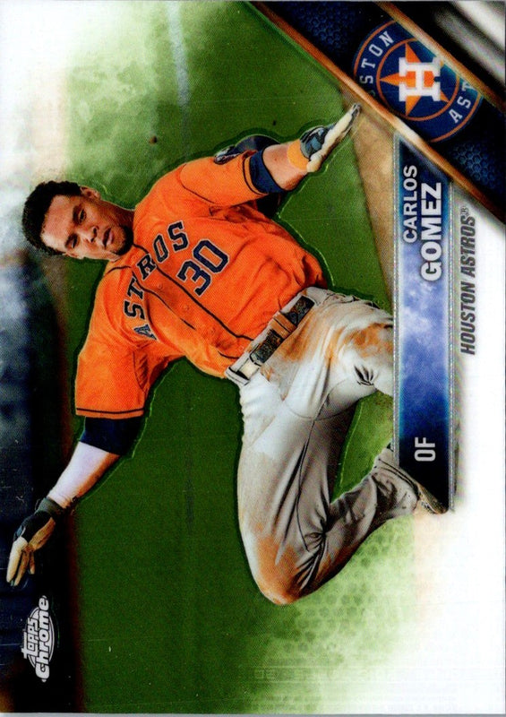 2016 Topps Chrome Carlos Gomez #118