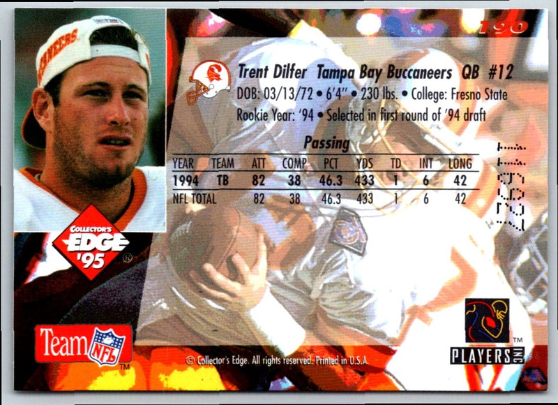 1995 Collector's Edge Trent Dilfer