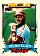 1989 Topps Ames 20/20 Club Juan Samuel