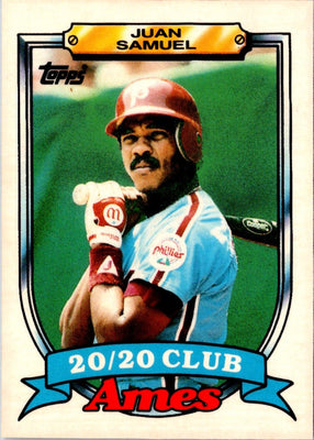 1989 Topps Ames 20/20 Club Juan Samuel #25