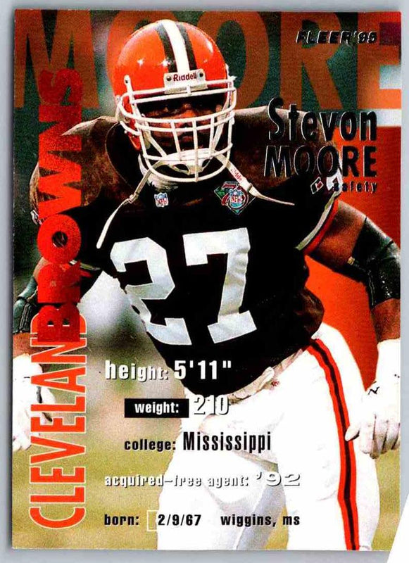 1995 Fleer Stevon Moore #86