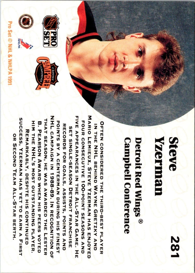 1991 Pro Set Steve Yzerman
