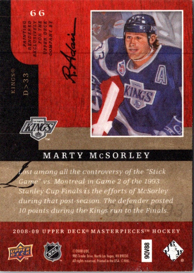 2008 Upper Deck Masterpieces Marty McSorley