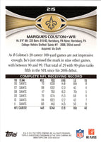 2012 Topps Marques Colston #215
