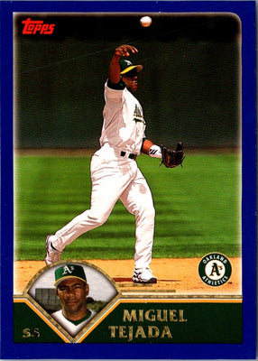 2003 Topps Miguel Tejada #77