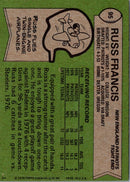 1978 Topps Russ Francis