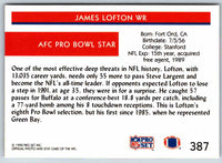 1992 Proset James Lofton #387