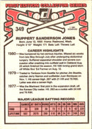 1981 Donruss Ruppert Jones