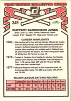1981 Donruss Ruppert Jones #349