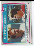 1981 Topps 1980 Punting Leaders - Dave Jennings/Luke Prestridge