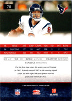2007 Donruss Gridiron Gear Matt Schaub #78