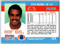 1990 Pro Set Steve Brown #117