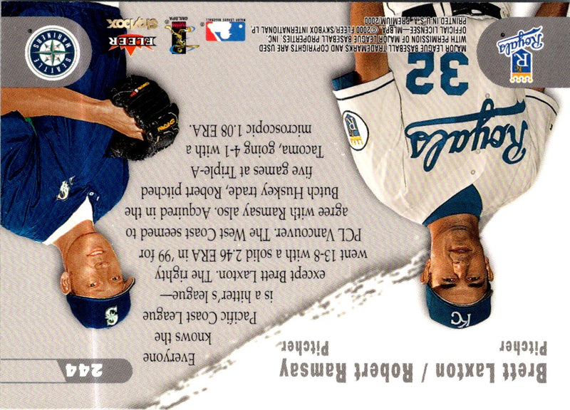 2000 SkyBox Brett Laxton/Rob Ramsay