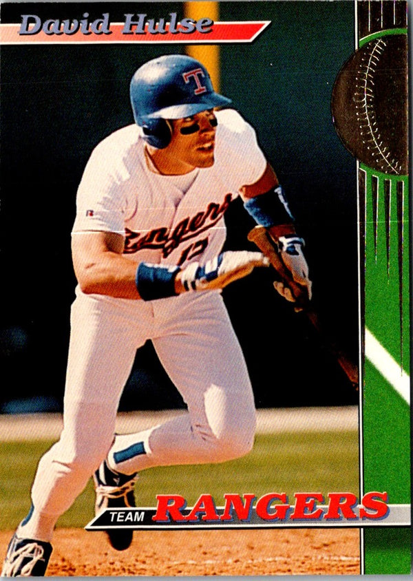 1993 Stadium Club Texas Rangers David Hulse #4
