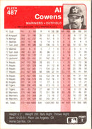 1985 Fleer Al Cowens
