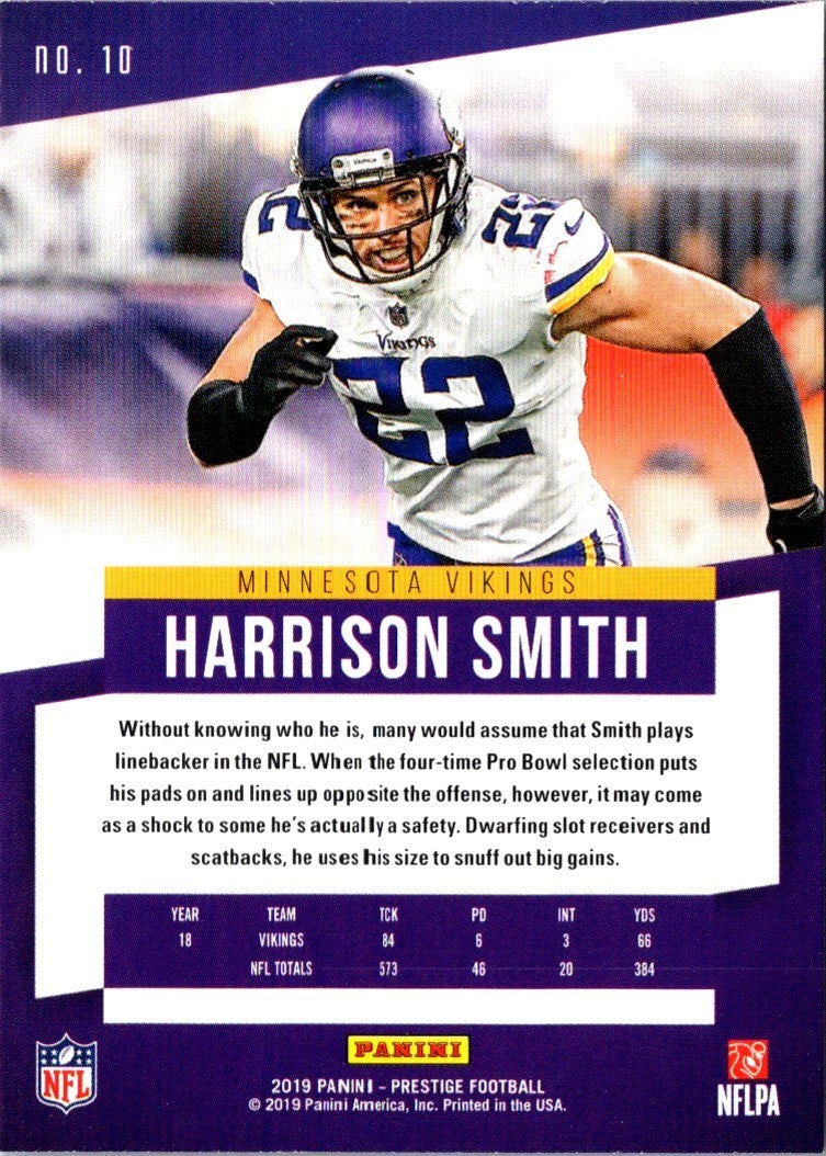 2019 Panini Prestige Harrison Smith