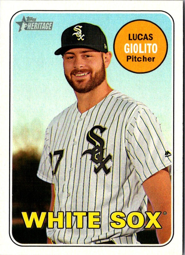 2018 Topps Heritage Lucas Giolito #357