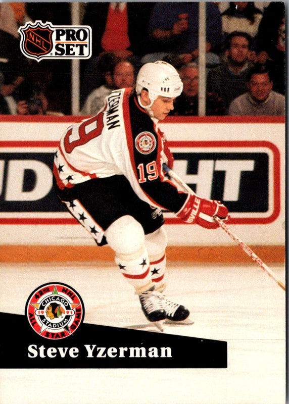 1991 Pro Set Steve Yzerman #281