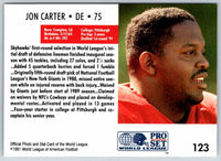 1991 Proset World League Jon Carter #123