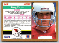 1991 Score Greg Davis #16T