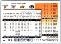 1998 Score Erik Kramer #91