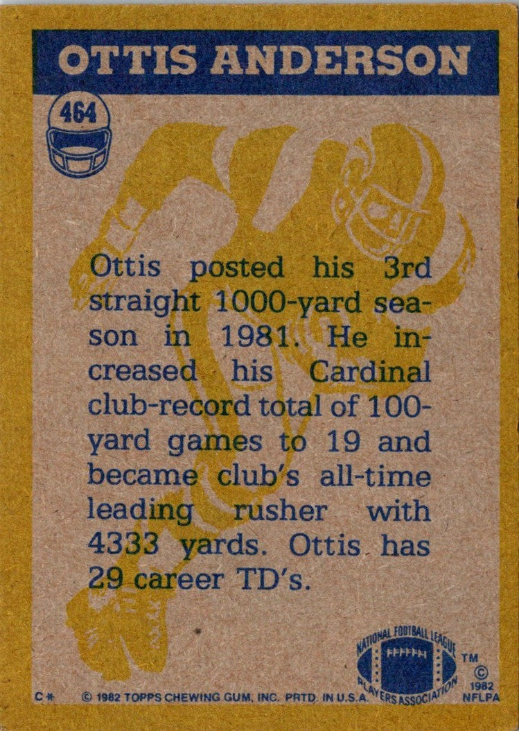 1982 Topps Ottis Anderson