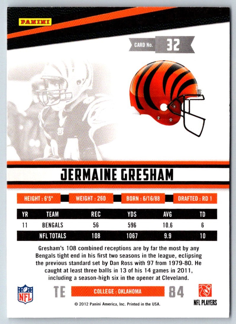 2012 Panini Certified Jermaine Gresham